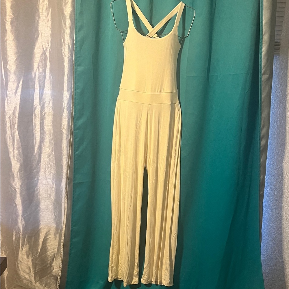 Elegant Cream Jumpsuit